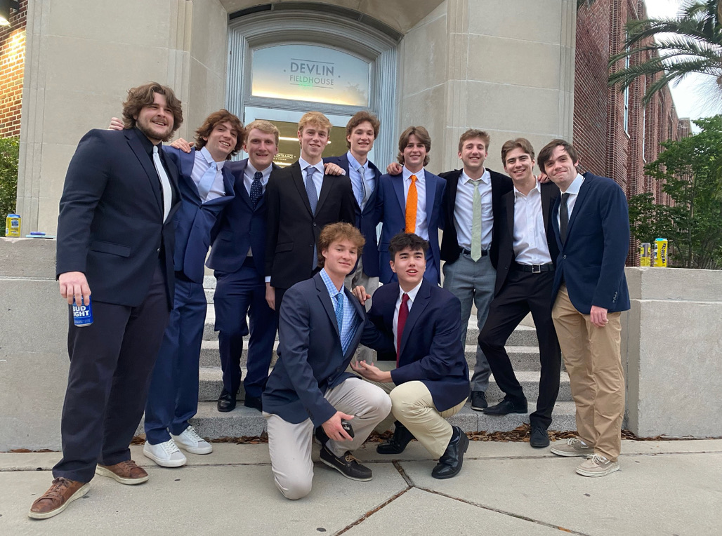 Some of our founders before spring formal, 2023